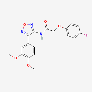 N-[4-(3,4-dimethoxyphenyl)-1,2,5-oxadiazol-3-yl]-2-(4-fluorophenoxy)acetamide