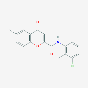 N-(3-chloro-2-methylphenyl)-6-methyl-4-oxo-4H-chromene-2-carboxamide