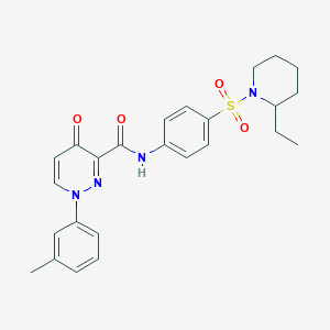 N-{4-[(2-ethylpiperidin-1-yl)sulfonyl]phenyl}-1-(3-methylphenyl)-4-oxo-1,4-dihydropyridazine-3-carboxamide