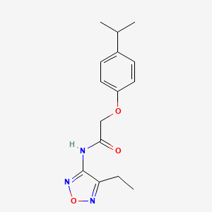 N-(4-ethyl-1,2,5-oxadiazol-3-yl)-2-[4-(propan-2-yl)phenoxy]acetamide