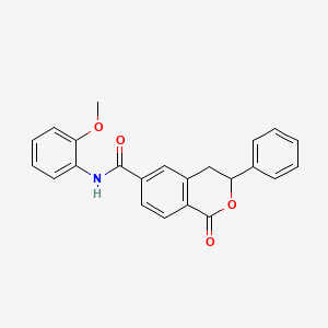 N-(2-methoxyphenyl)-1-oxo-3-phenyl-3,4-dihydro-1H-isochromene-6-carboxamide