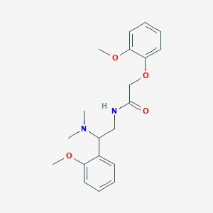 molecular formula C20H26N2O4 B11389448 N-[2-(dimethylamino)-2-(2-methoxyphenyl)ethyl]-2-(2-methoxyphenoxy)acetamide 