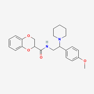 N-[2-(4-methoxyphenyl)-2-(piperidin-1-yl)ethyl]-2,3-dihydro-1,4-benzodioxine-2-carboxamide