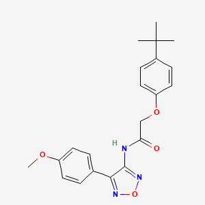 2-(4-tert-butylphenoxy)-N-[4-(4-methoxyphenyl)-1,2,5-oxadiazol-3-yl]acetamide