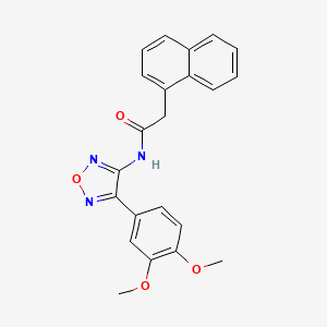 N-[4-(3,4-dimethoxyphenyl)-1,2,5-oxadiazol-3-yl]-2-(naphthalen-1-yl)acetamide