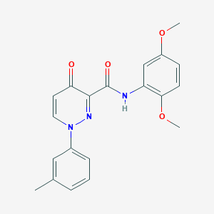 N-(2,5-dimethoxyphenyl)-1-(3-methylphenyl)-4-oxo-1,4-dihydropyridazine-3-carboxamide