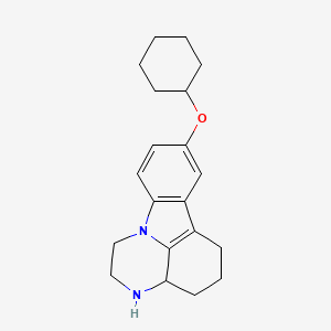 8-(cyclohexyloxy)-2,3,3a,4,5,6-hexahydro-1H-pyrazino[3,2,1-jk]carbazole