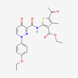 Ethyl 5-acetyl-2-({[1-(4-ethoxyphenyl)-4-oxo-1,4-dihydropyridazin-3-yl]carbonyl}amino)-4-methylthiophene-3-carboxylate