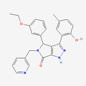 4-(3-ethoxyphenyl)-3-(2-hydroxy-5-methylphenyl)-5-(pyridin-3-ylmethyl)-4,5-dihydropyrrolo[3,4-c]pyrazol-6(1H)-one