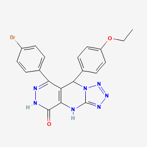 10-(4-bromophenyl)-8-(4-ethoxyphenyl)-2,4,5,6,7,11,12-heptazatricyclo[7.4.0.03,7]trideca-1(9),3,5,10-tetraen-13-one