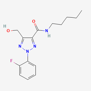 2-(2-fluorophenyl)-5-(hydroxymethyl)-N-pentyl-2H-1,2,3-triazole-4-carboxamide