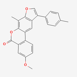 3-methoxy-7-methyl-10-(4-methylphenyl)-5H-benzo[c]furo[3,2-g]chromen-5-one