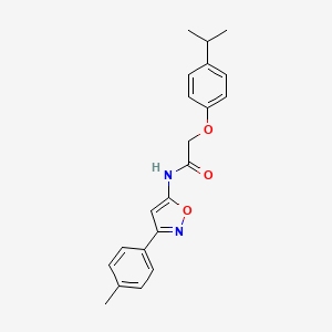 N-[3-(4-methylphenyl)-1,2-oxazol-5-yl]-2-[4-(propan-2-yl)phenoxy]acetamide