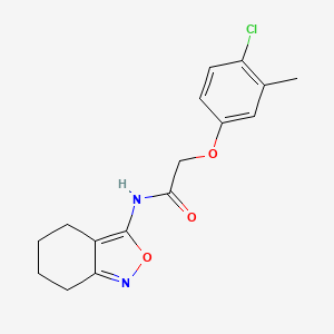 2-(4-chloro-3-methylphenoxy)-N-(4,5,6,7-tetrahydro-2,1-benzoxazol-3-yl)acetamide