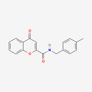 molecular formula C18H15NO3 B11389743 N-(4-methylbenzyl)-4-oxo-4H-chromene-2-carboxamide CAS No. 879351-28-7