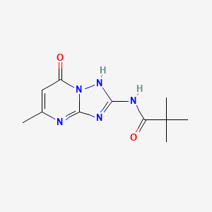 2,2-dimethyl-N-(5-methyl-7-oxo-4,7-dihydro[1,2,4]triazolo[1,5-a]pyrimidin-2-yl)propanamide