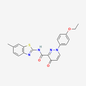 1-(4-ethoxyphenyl)-N-(6-methyl-1,3-benzothiazol-2-yl)-4-oxo-1,4-dihydropyridazine-3-carboxamide