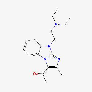 molecular formula C18H24N4O B11389810 1-{9-[2-(diethylamino)ethyl]-2-methyl-9H-imidazo[1,2-a]benzimidazol-3-yl}ethanone 