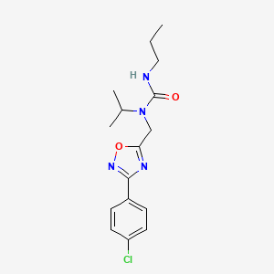 1-{[3-(4-Chlorophenyl)-1,2,4-oxadiazol-5-yl]methyl}-1-propan-2-yl-3-propylurea