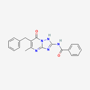 N-(6-benzyl-5-methyl-7-oxo-4,7-dihydro[1,2,4]triazolo[1,5-a]pyrimidin-2-yl)benzamide