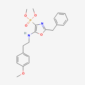 Dimethyl (2-benzyl-5-{[2-(4-methoxyphenyl)ethyl]amino}-1,3-oxazol-4-yl)phosphonate