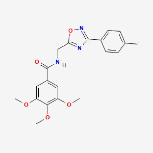 3,4,5-trimethoxy-N-{[3-(4-methylphenyl)-1,2,4-oxadiazol-5-yl]methyl}benzamide