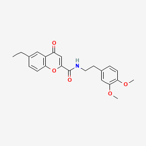 N-[2-(3,4-dimethoxyphenyl)ethyl]-6-ethyl-4-oxo-4H-chromene-2-carboxamide