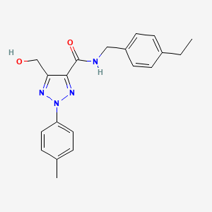 N-(4-ethylbenzyl)-5-(hydroxymethyl)-2-(4-methylphenyl)-2H-1,2,3-triazole-4-carboxamide