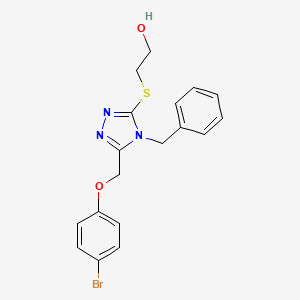 2-({4-benzyl-5-[(4-bromophenoxy)methyl]-4H-1,2,4-triazol-3-yl}sulfanyl)ethanol