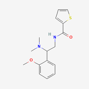 molecular formula C16H20N2O2S B11389965 N-[2-(dimethylamino)-2-(2-methoxyphenyl)ethyl]thiophene-2-carboxamide 