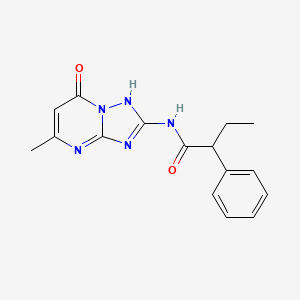 N-(5-methyl-7-oxo-4,7-dihydro[1,2,4]triazolo[1,5-a]pyrimidin-2-yl)-2-phenylbutanamide