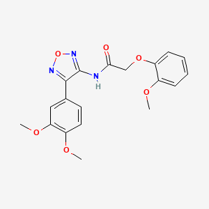 N-[4-(3,4-dimethoxyphenyl)-1,2,5-oxadiazol-3-yl]-2-(2-methoxyphenoxy)acetamide