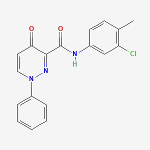 N-(3-chloro-4-methylphenyl)-4-oxo-1-phenyl-1,4-dihydropyridazine-3-carboxamide