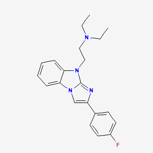 molecular formula C21H23FN4 B11390011 N,N-diethyl-2-[2-(4-fluorophenyl)-9H-imidazo[1,2-a]benzimidazol-9-yl]ethanamine 