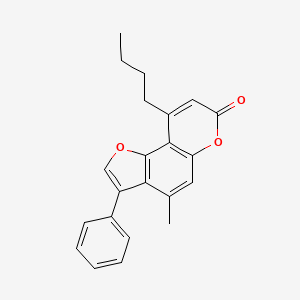 9-butyl-4-methyl-3-phenyl-7H-furo[2,3-f]chromen-7-one