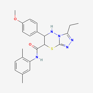 N-(2,5-dimethylphenyl)-3-ethyl-6-(4-methoxyphenyl)-6,7-dihydro-5H-[1,2,4]triazolo[3,4-b][1,3,4]thiadiazine-7-carboxamide