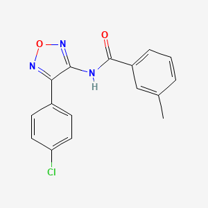 N-[4-(4-chlorophenyl)-1,2,5-oxadiazol-3-yl]-3-methylbenzamide