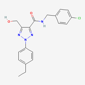 N-(4-chlorobenzyl)-2-(4-ethylphenyl)-5-(hydroxymethyl)-2H-1,2,3-triazole-4-carboxamide