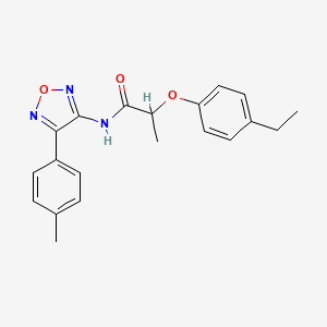 2-(4-ethylphenoxy)-N-[4-(4-methylphenyl)-1,2,5-oxadiazol-3-yl]propanamide