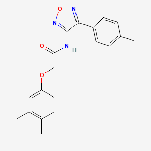 molecular formula C19H19N3O3 B11390134 2-(3,4-dimethylphenoxy)-N-[4-(4-methylphenyl)-1,2,5-oxadiazol-3-yl]acetamide 