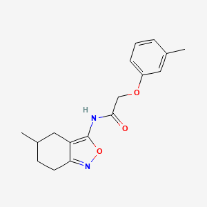 2-(3-methylphenoxy)-N-(5-methyl-4,5,6,7-tetrahydro-2,1-benzoxazol-3-yl)acetamide