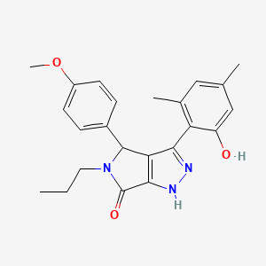 3-(2-hydroxy-4,6-dimethylphenyl)-4-(4-methoxyphenyl)-5-propyl-4,5-dihydropyrrolo[3,4-c]pyrazol-6(1H)-one