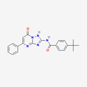 4-tert-butyl-N-(7-oxo-5-phenyl-4,7-dihydro[1,2,4]triazolo[1,5-a]pyrimidin-2-yl)benzamide