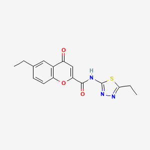 6-ethyl-N-(5-ethyl-1,3,4-thiadiazol-2-yl)-4-oxo-4H-chromene-2-carboxamide