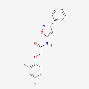 2-(4-chloro-2-methylphenoxy)-N-(3-phenyl-1,2-oxazol-5-yl)acetamide