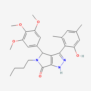 5-butyl-3-(2-hydroxy-4,6-dimethylphenyl)-4-(3,4,5-trimethoxyphenyl)-4,5-dihydropyrrolo[3,4-c]pyrazol-6(1H)-one