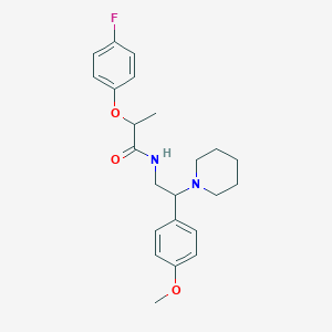 2-(4-fluorophenoxy)-N-[2-(4-methoxyphenyl)-2-(piperidin-1-yl)ethyl]propanamide