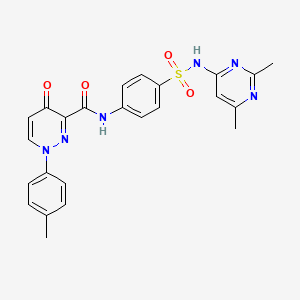 N-{4-[(2,6-dimethylpyrimidin-4-yl)sulfamoyl]phenyl}-1-(4-methylphenyl)-4-oxo-1,4-dihydropyridazine-3-carboxamide