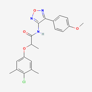 2-(4-chloro-3,5-dimethylphenoxy)-N-[4-(4-methoxyphenyl)-1,2,5-oxadiazol-3-yl]propanamide