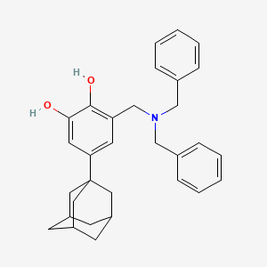 5-(Adamantan-1-YL)-3-[(dibenzylamino)methyl]benzene-1,2-diol